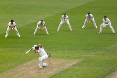 Chris Green of Lancashire bats against Middlesex at Old Trafford on May 08, 2026 in Manchester, England. (Photo by Kate McShane/Getty Images)